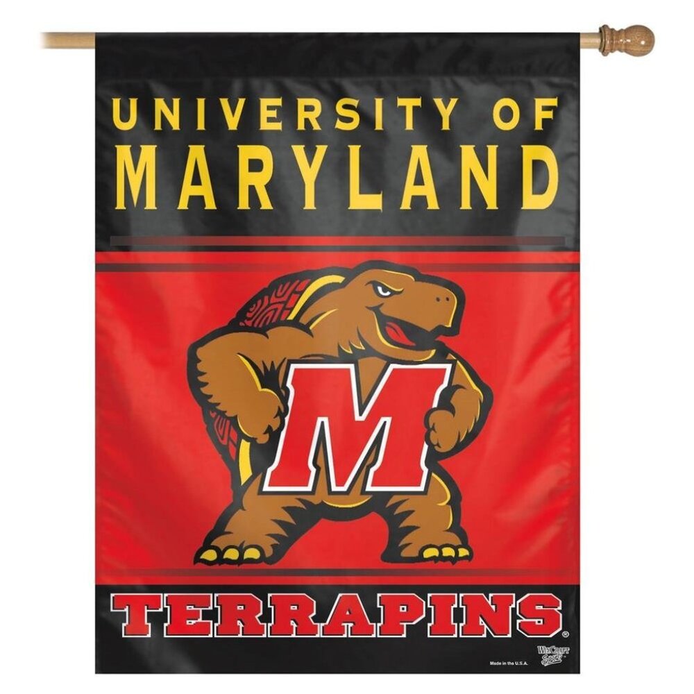 University of Maryland Terps Vertical Outdoor House Flag, 27" x 37"